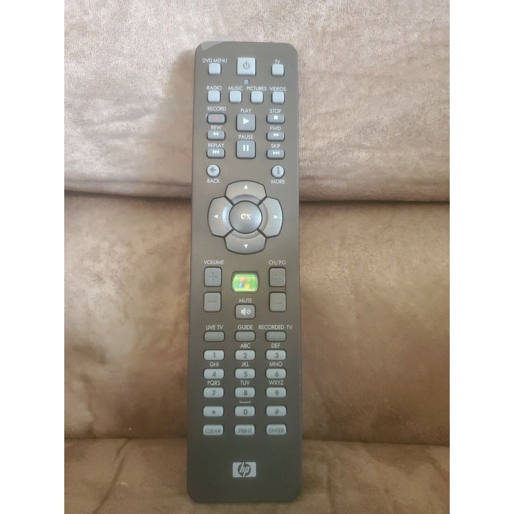 HP Remote Control 5187-6727 Media Center PC TV Silver Grey Tested